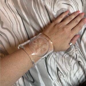 Tory Burch Clear Cuff Bracelet